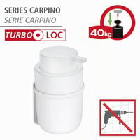 WENKO Turbo-Loc Carpino dozator za sapun - bijeli, za lijepljenje bez bušenja 2