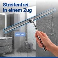 Racletă de duș WENKO Turbo-Loc XXL extra lată de 40 cm cu cârlig, fără găurire 2