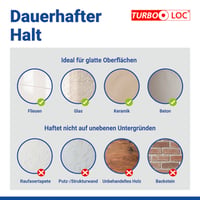 Racletă de duș WENKO Turbo-Loc XXL extra lată de 40 cm cu cârlig, fără găurire 4