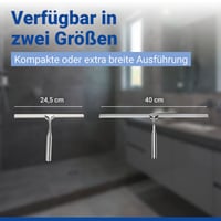 Racletă de duș WENKO Turbo-Loc XXL extra lată de 40 cm cu cârlig, fără găurire 9