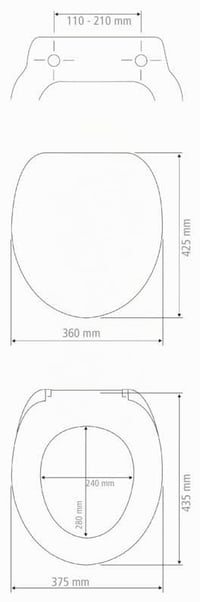 Capac WC WENKO Urbino, alb, cu închidere lentă Easy-Close, din MDF, certificat FSC, cu fixare din oțel inoxidabil, 36 x 42,5 cm 4