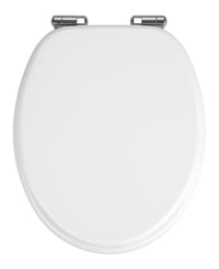 Capac WC WENKO Urbino, alb, cu închidere lentă Easy-Close, din MDF, certificat FSC, cu fixare din oțel inoxidabil, 36 x 42,5 cm 1