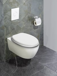 Capac WC WENKO Urbino, alb, cu închidere lentă Easy-Close, din MDF, certificat FSC, cu fixare din oțel inoxidabil, 36 x 42,5 cm 5