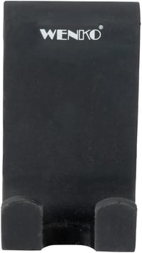 WENKO Verna Duo dupla zuhanyhorgok szilikon fürdőszobai akasztók fekete - 5 x 9,5 x 7 cm, Black 4