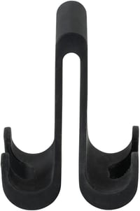 WENKO Verna Duo dupla zuhanyhorgok szilikon fürdőszobai akasztók fekete - 5 x 9,5 x 7 cm, Black 3