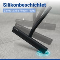 WENKO XXL racletă pentru duș cu suport, fără găurire, extra lată, 32 cm 5