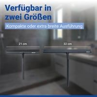 WENKO XXL racletă pentru duș cu suport, fără găurire, extra lată, 32 cm 9