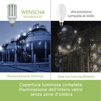 Wenscha 25W LED E27 3000K meleg fehér izzó 120W halogén helyettesítő 4