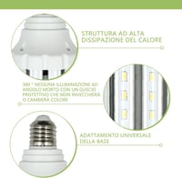 Wenscha 25W LED E27 3000K meleg fehér izzó 120W halogén helyettesítő 6