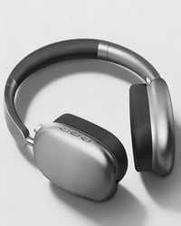 Wentronic Y01 Slúchadlá cez uši s potlačením hluku, Bluetooth 5.3, mikrofón, Hi-Res zvuk, 48-hodinové prehrávanie, skladacie, iOS/Android/PC – Sivé 2