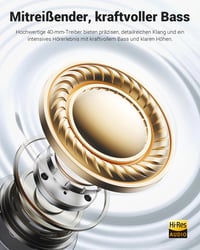 Wentronic Y01 Slúchadlá cez uši s potlačením hluku, Bluetooth 5.3, mikrofón, Hi-Res zvuk, 48-hodinové prehrávanie, skladacie, iOS/Android/PC – Sivé 5