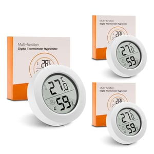 Wepai Mini Digitális Hőmérő és Páratartalom Mérő LCD Kijelzővel - Beltéri – 5 db-os csomag