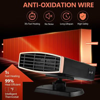 WEQNGIU 12V 200W Autófűtő Páramentesítő 2in1 Ventilátoros Hűtés Funkcióval 5