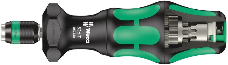 Șurubelniță cu angrenaj Wera 826 T Kraftform Turbo, 1/4" x 146 mm – 05057480001