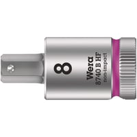 Cheie tubulară cu biți Wera 8740 B HF Zyklop cu antrenare de 3/8", profil hexagonal, cu funcție de fixare, 8,0 x 38,5 mm 1