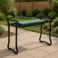 Bancă de grădină pliabilă 2 în 1 WERKA PRO, 58 x 28 cm, înălțime 48 cm, scaun și suport pentru genunchi, negru 2