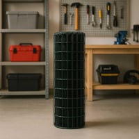 WERKA PRO Hegesztett Drótháló Tekercs 25 m Zöld Horganyzott 1 x 25 m 1,7 mm Kertkerítés Drótfonat 3