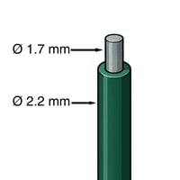 WERKA PRO Hegesztett Drótháló Tekercs 25 m Zöld Horganyzott 1 x 25 m 1,7 mm Kertkerítés Drótfonat 4