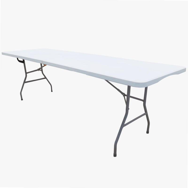 WERKA PRO Sklopivi pravokutni stol 239 x 74 x 74 cm, stol za događanja za 10 osoba, vrtni i ugostiteljski stol