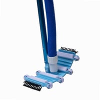 WERKA PRO Plavecká bazénová hadica Ø38 mm 7 m s dýzou, modrá, nízkohustotný polyetylén, na čistenie nadzemných bazénov — 7-dielna súprava 7