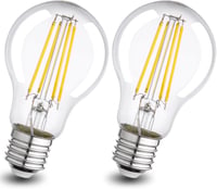 Wesome Lighting E27 LED izzó 3.8W meleg fehér A60 retro filament 2db 1