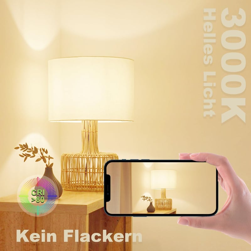 Wesome Lighting E27 LED izzó 3.8W meleg fehér A60 retro filament 2db
