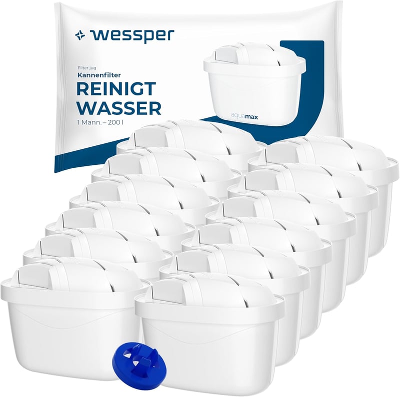 Wessper vízszűrő patron aktív szénnel 12 db, Brita Dafi Aquaphor Philips kompatibilis