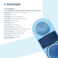 Wessper vízszűrő patron Philips Aquaclean CA6903 kávéfőzőhöz, 4 db, aktívszén 7