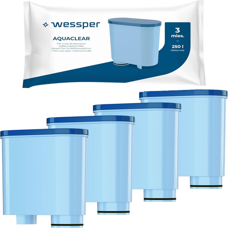 Wessper vízszűrő patron Philips Aquaclean CA6903 kávéfőzőhöz, 4 db, aktívszén
