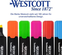 Westcott 6 darabos szövegkiemelő készlet vegyes színek 2-5mm 6