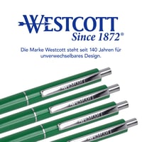Pix Westcott Alltime E-737463 00 cu cerneală verde, grosime scriere M, 20 rezerve, ISO 12757-2, clips metalic, pachet de 25 bucăți 5