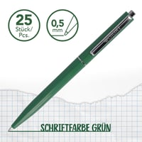 Pix Westcott Alltime E-737463 00 cu cerneală verde, grosime scriere M, 20 rezerve, ISO 12757-2, clips metalic, pachet de 25 bucăți 2