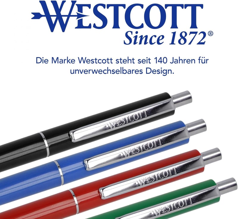 Westcott Alltime Mix golyóstoll 50 db-os csomag kék tintával M hegyezéssel