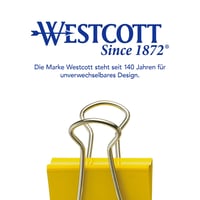 Westcott E-10706 00 Spony na papier, 12-dielne balenie, mix, kovové klipy 4x19 mm, 4x25 mm, 4x32 mm, pevné a opakovane použiteľné kancelárske spony 6