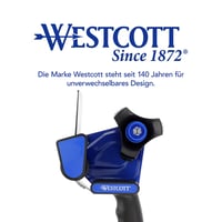 Westcott E-730402 00 Odvíjač baliacej pásky pre kotúče 50 mm x 66 m (priemer dutinky 76 mm) s ergonomickou rukoväťou 6