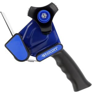Westcott E-730402 00 Dispenzer za traku za pakiranje za role 50 mm x 66 m (promjer jezgre 76 mm) s ergonomskom ručkom
