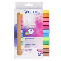 Westcott E-744983 00 školská krieda, priemer 1,2 cm, 8,5 cm - farebná - 12 ks 1