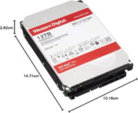 Western Digital Red Pro 12TB NAS Belső Merevlemez - 3.5" SATA 6Gb/s, 7200 RPM, CMR, 512MB Gyorsítótár, Szerverekhez, Adattárolókhoz 3