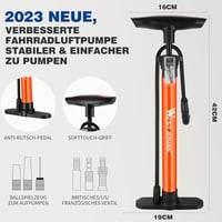 WESTGIRL Kerékpár Pumpa 11 Bar / 160 PSI - Univerzális Padlópumpa Minden Szelephez - Országúti, Hegyi és E-Bike Kompatibilis Fém Légpumpa Ad 5