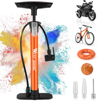 WESTGIRL Kerékpár Pumpa 11 Bar / 160 PSI - Univerzális Padlópumpa Minden Szelephez - Országúti, Hegyi és E-Bike Kompatibilis Fém Légpumpa Ad 1