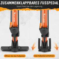 WESTGIRL Kerékpár Pumpa Nyomásmérővel, 11 Bar, Összes Szelep Típushoz, Padló Pumpa 8