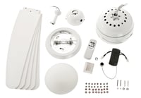 Stropný ventilátor so svietidlom Westinghouse Bendan 7214040 – 132 cm, 5 lopatiek, biela, opálové sklenené tienidlo 3
