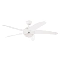 Stropný ventilátor so svietidlom Westinghouse Bendan 7214040 – 132 cm, 5 lopatiek, biela, opálové sklenené tienidlo 1