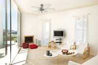 Stropný ventilátor Westinghouse Lighting Arius 72559 s 5 svetlami a 5 lopatkami, 132 cm, chróm, opálové matné sklo 7