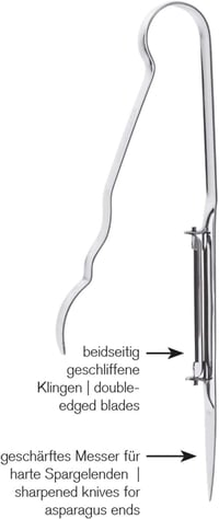 Westmark Asparagus Peeler Monopol Edition rozsdamentes acél spárgahámozó - Asparago 7