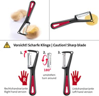 Westmark Burgonyavágó Készlet Sárgarépavágóval és Gyümölcsvágóval 3 Vágófejjel - Slicer and peeler Gallant 5