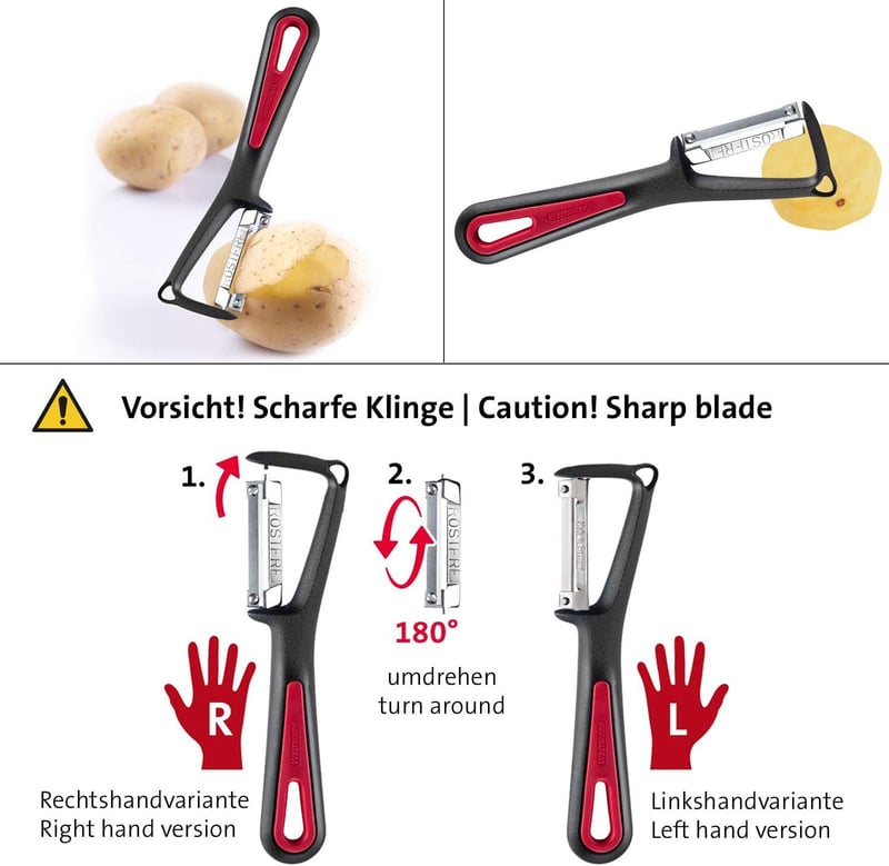 Westmark Burgonyavágó Készlet Sárgarépavágóval és Gyümölcsvágóval 3 Vágófejjel - Slicer and peeler Gallant