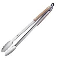 Westmark Classic Wood Maxi hvataljka za roštilj i posluživanje, nehrđajući čelik s drvenom drškom, 44 cm, srebrna/smeđa, 16292270 1