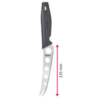 Westmark Master Line 135622E3 Profesionálny nôž na syr a krájač na syr, 2 ks, dĺžka čepele: 13,5 cm, celková dĺžka: 25 cm, nehrdzavejúca oceľ, čierna/strieborná 3