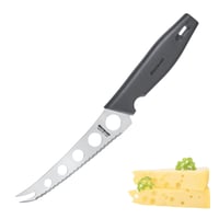 Westmark Master Line 135622E3 Profesionálny nôž na syr a krájač na syr, 2 ks, dĺžka čepele: 13,5 cm, celková dĺžka: 25 cm, nehrdzavejúca oceľ, čierna/strieborná 2